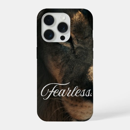 Bold Lion Eye Strength and Courage iPhone/Samsung iPhoneケース (裏面)