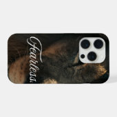 Bold Lion Eye Strength and Courage iPhone/Samsung iPhoneケース (裏面横)