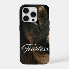 Bold Lion Eye Strength and Courage iPhone/Samsung iPhone 15 Proケース