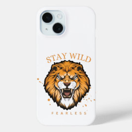 Bold Lion iPhone カーケース | エイジャスティックナアニマルカバー 15ケース