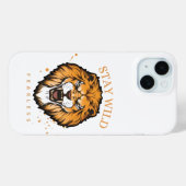 Bold Lion iPhone カーケース | エイジャスティックナアニマルカバー Case-Mate iPhoneケース (裏面 (横))