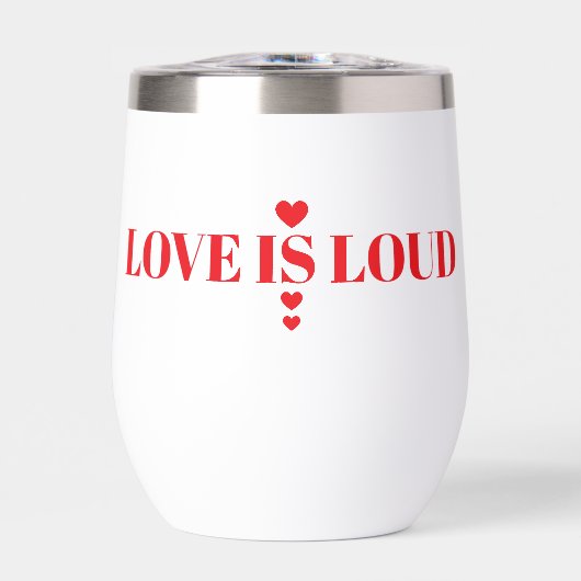 Bold Love Is Loud Valentine’s Day Heart Typography (正面)