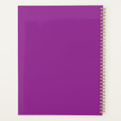 Bold Magenta Wedding Invite with Minimal Style プランナー手帳 (裏面)