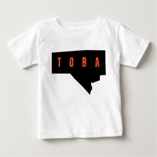 Bold Manitoba Typography Map Shirt ベビーTシャツ