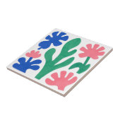 Bold Matisse Style Floral Cutouts タイル (側面)
