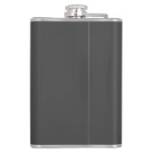 Bold Matte Black Statement Hip Flask GET READY フラスク (裏面)