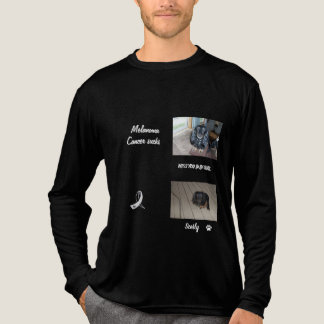 Bold Melanoma Pet Memorial Photo Layout トライブレンドＴシャツ