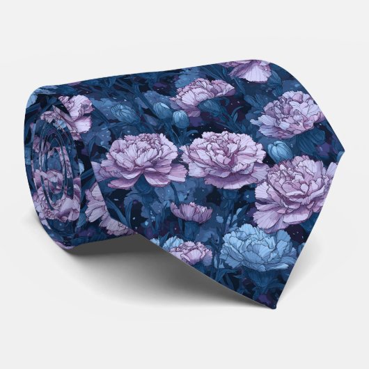 Bold Menswear Ties Carnation Flower ネクタイ (ロール)