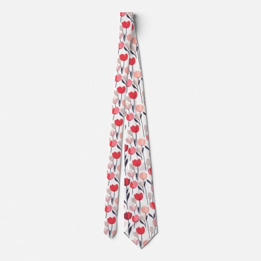 Bold Menswear Ties Tulip Flower ネクタイ (裏面)