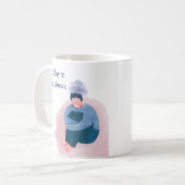 Bold Mental Health | 進歩こそが全て コーヒーマグカップ (正面左)