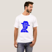 Bold Message Silhouette – 合法的な移民声明 Tシャツ (正面フル)