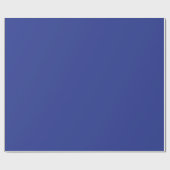 Bold Minimal Wedding Invite in Deep Blue ラッピングペーパー (フラット)