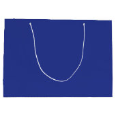 Bold Minimal Wedding Invite in Deep Blue ラージペーパーバッグ (裏面)