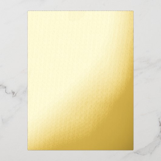 Bold Minimal Wedding Invite in Deep Blue 箔招待状ポストカード (正面)