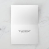 Bold Minimalist Christmas Card カード (内部)