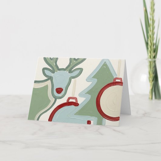 Bold Minimalist Christmas Card カード (正面)