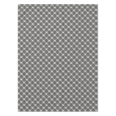 Bold Minimalist Poppy Textured Floral Black テーブルクロス (正面)