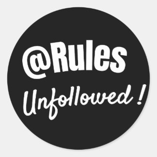 Bold Minimalist Rebellious Quote sticker ラウンドシール