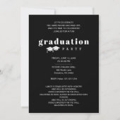 Bold Moderm Twins Sibling Seniors Graduation TMF26 招待状 (裏面)