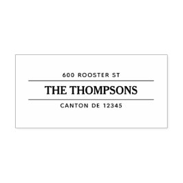 Bold Modern Design Return Address セルフインキングスタンプ