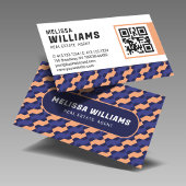 Bold Modern Geometric Interlocking Pattern  名刺