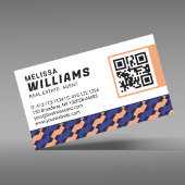 Bold Modern Geometric Interlocking Pattern  名刺