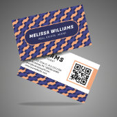 Bold Modern Geometric Interlocking Pattern  名刺