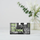 Bold Modern Personal Trainer Fitness Coach Photo 名刺 (スタンド正面)