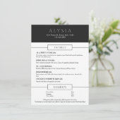Bold Modern Steakhouse Flat Menu メニュー (スタンド正面)