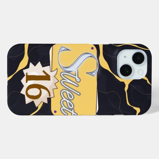 Bold Modern Typography iPhone Case – Minimal cover Case-Mate iPhoneケース (裏面 (横))