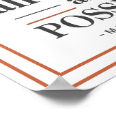 Bold Modern With God All Things Are Possible ポスター (角)