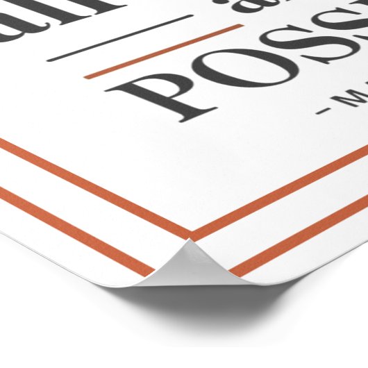 Bold Modern With God All Things Are Possible ポスター (角)