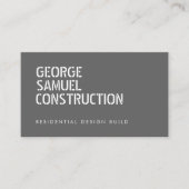 Bold Molded Real Estate Business QR Code Light Ash 名刺 (正面)