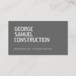 Bold Molded Real Estate Business QR Code Light Ash 名刺