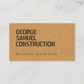 Bold Molded Realtor Business QR Code Light Tan 名刺 (正面)