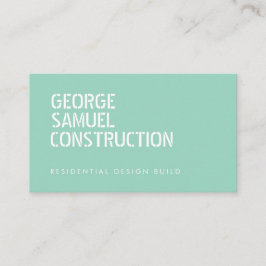 Bold Molded Realtor QR Code Light Teal Green 名刺