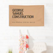 Bold Molded Wood Color Construction Business  横断幕 (インサイチュ)