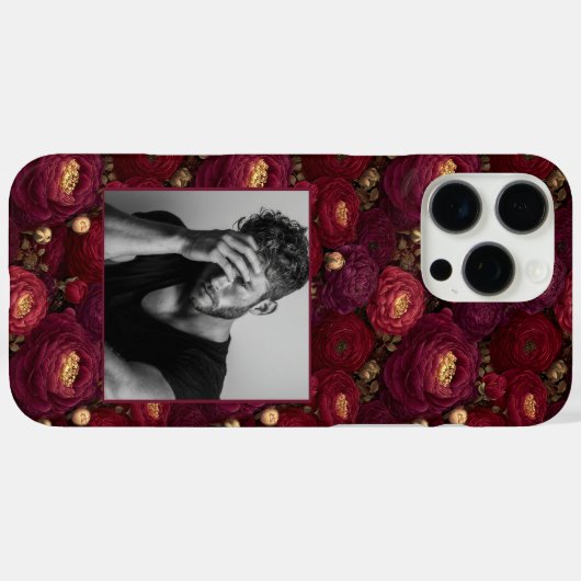 Bold Mom Gift Ranunculus Flower Photo  Case-Mate iPhoneケース (裏面 (横))