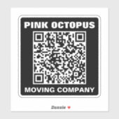 Bold Monochrome QR Code Waterproof Car シール (シート)