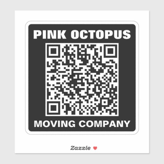 Bold Monochrome QR Code Waterproof Car シール (シート)