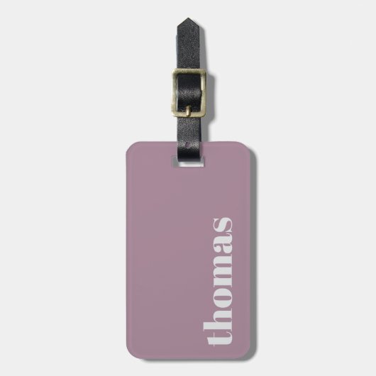 Bold Morph typography Personalized Name ラゲッジタグ (正面縦)