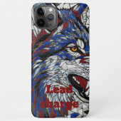 Bold Mosaic Wolf Lead The Charge iPhone Case iPhoneケース (裏面)