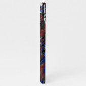 Bold Mosaic Wolf Lead The Charge iPhone Case iPhoneケース (右側)