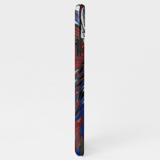 Bold Mosaic Wolf Lead The Charge iPhone Case iPhoneケース (右側)