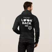 Bold Motivational Quote Black Hoodie パーカ (裏面フル)