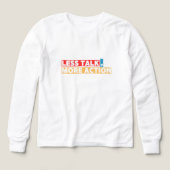 Bold Motivational Quote – Less Talk, More Action (デザイン正面)