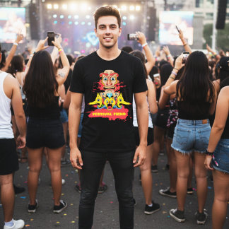 Bold Multicolor Tribal Totem Mask Customizable Tシャツ