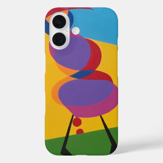 Bold Multicolored Geometric Bird Phone Case Case-Mate iPhoneケース (裏面)