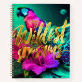 Bold “My Wildest Dreams” Tropical Journal  ノートブック (正面)