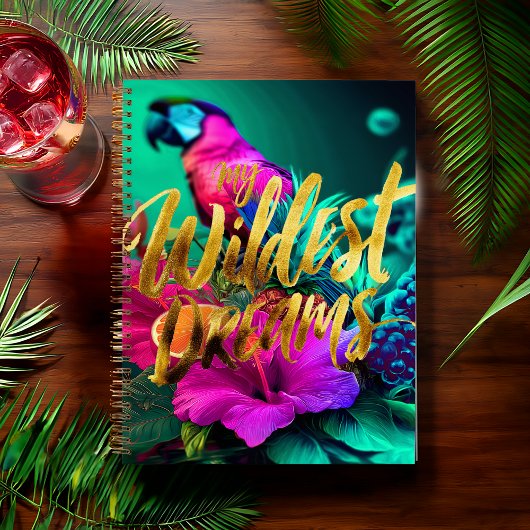 Bold “My Wildest Dreams” Tropical Journal  ノートブック